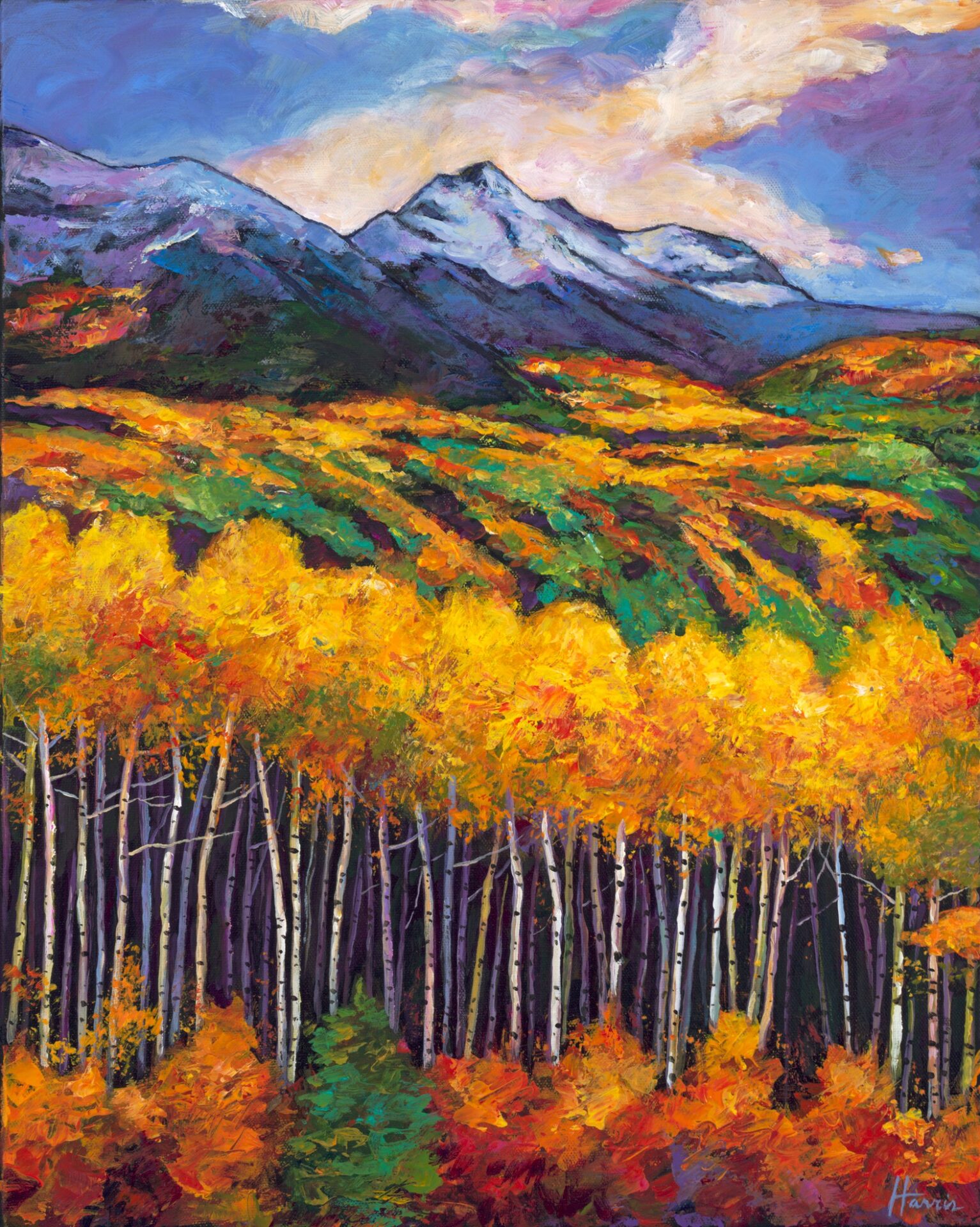 Aspen Ridge painting