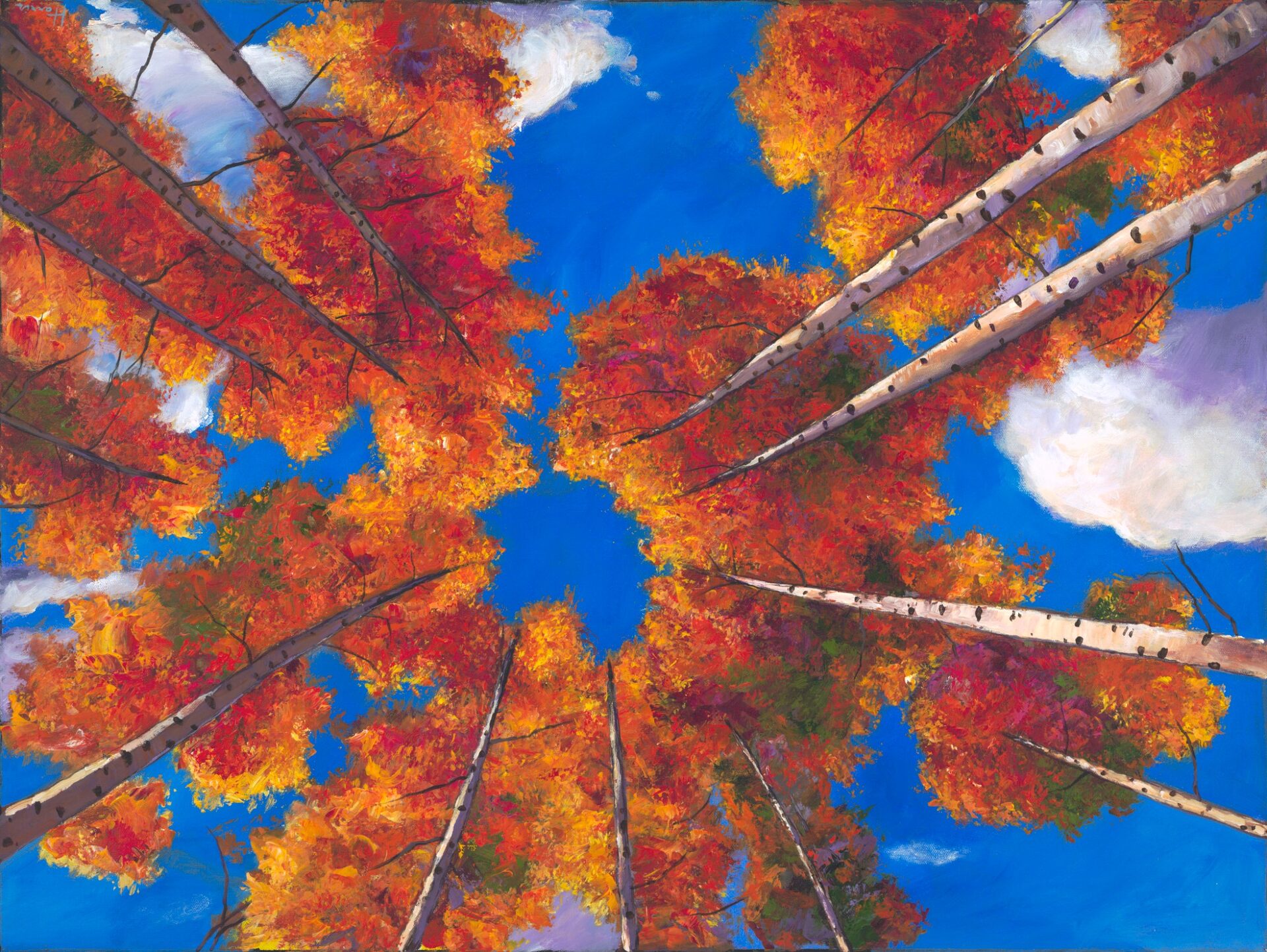 Reach for the Clouds painting