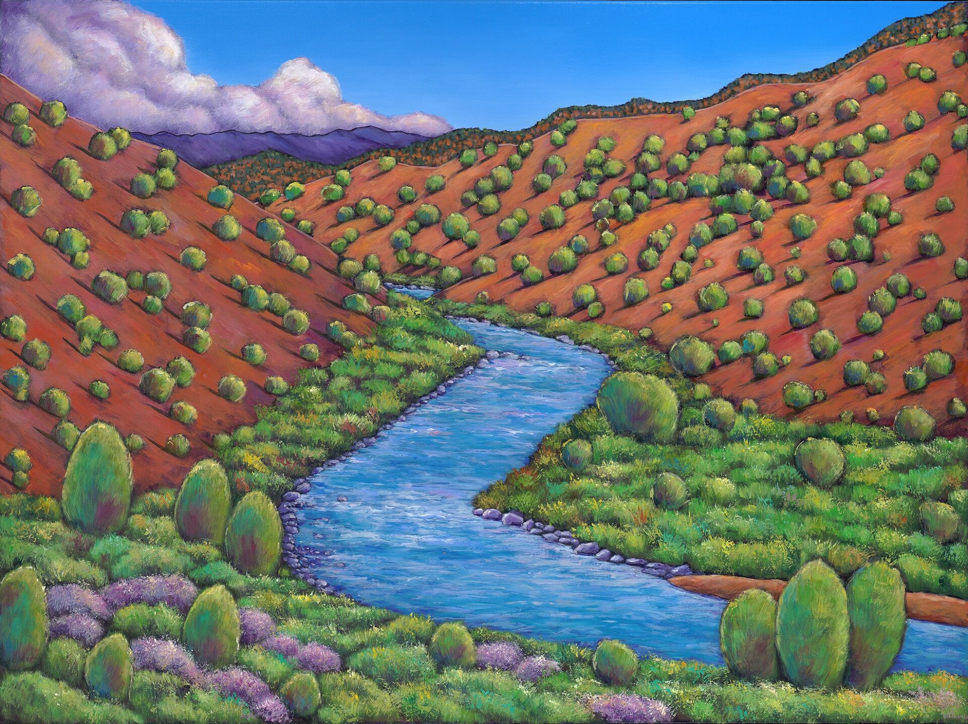 Rambling Rio Grande painting