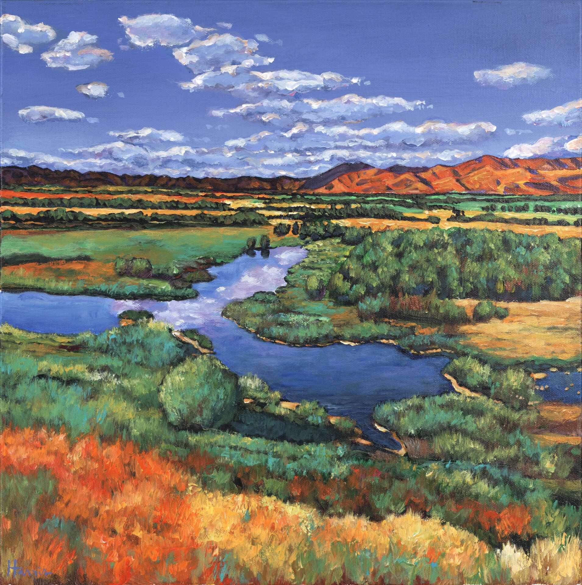 Silver Creek, Idaho painting