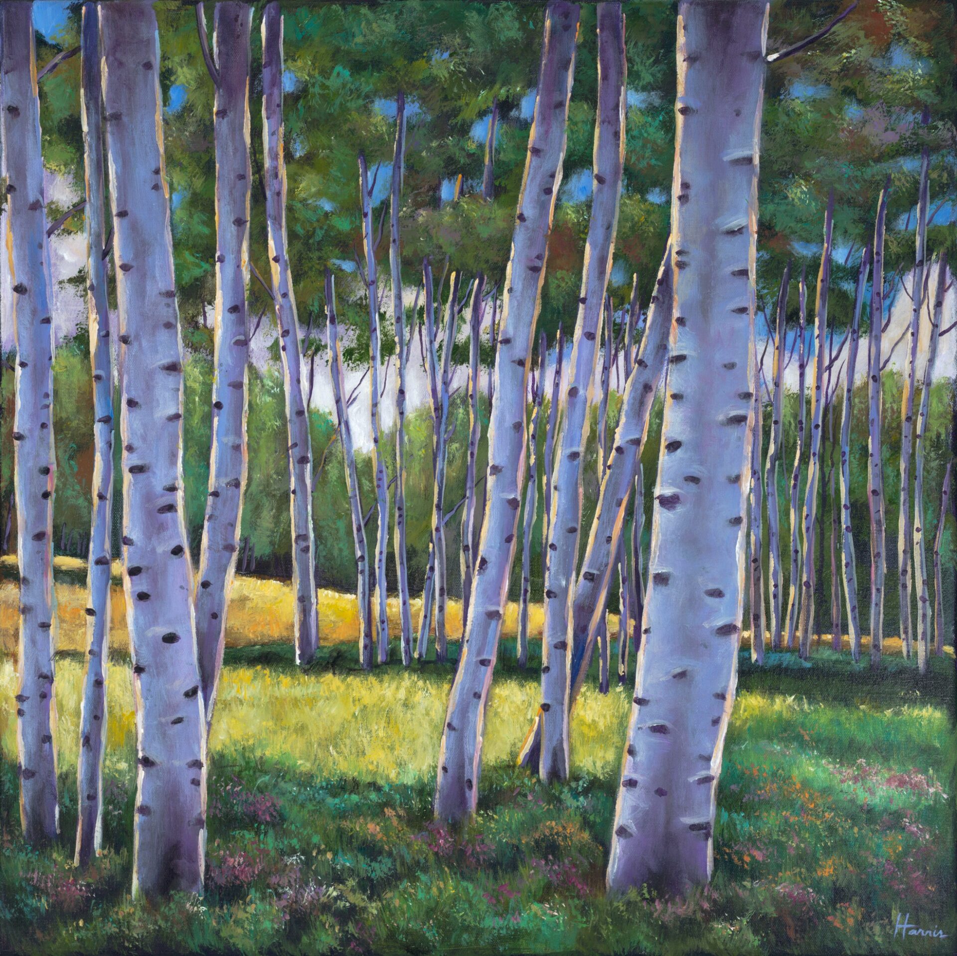 View through Aspens painting